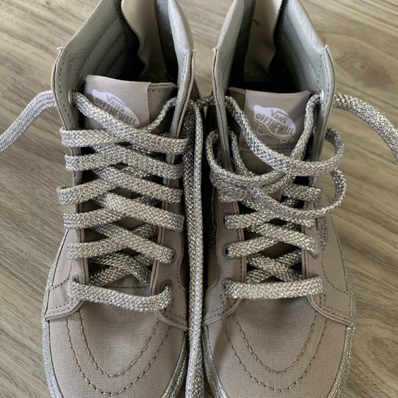 COPY - Vans kids sk8 Silver Glitter - size 3 - Picture 2 of 9